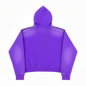 Custom Sun Faded French Terry Funcional Acid Wash 440gsm 100% Algodón Transpirable Ecológico Hombres Pullover Heavyweight - Product Image 2