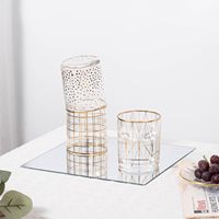 Miroirs carrés de 12 pouces, 1,6 mm, 12 pièces/ensemble, pour bougies, décoration murale, table, centres de table de mariage, décoration de fête et artisanat
