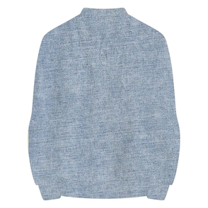 เสื้อสเวตเชิ้ตคอกลม Denim 08 Legacy ลายกรีก สำหรับสตรี สีชมพูและสีเขียว เสื้อพูลโอเวอร์ลำลองสำหรับนักศึกษาหญิง สไตล์พี่น้องนักศึกษา ชุดลำลองสไตล์กรีก - Product Image 2