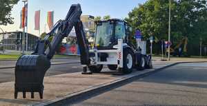 Hidromek-chargeuse pelleteuse diesel avec moteur et pompe Chargeuse compacte à haut rendement et excavatrice pour les travaux routiers et l'agriculture - Product Image 5
