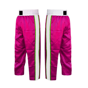 Pantalon de boxe en satin OEM pour coup de pied client refoulé Pantalon de boxe Fabricant OEM Vente en gros de vêtements de sport - Product Image 1
