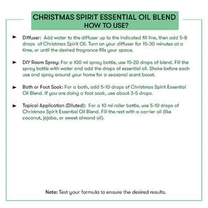 Huile Corporelle Biologique à Base de Plantes, Mélange d'Huiles Essentielles 100% Pures de Qualité Cosmétique, pour Hydrater la Peau, Utilisation Cutanée, Esprit de Noël - Product Image 4