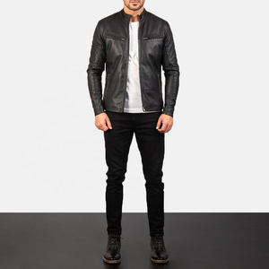 Veste en cuir de haute qualité pour hommes Blouson en cuir de bombardier personnalisé Blouson en cuir de mouton original pour hommes - Product Image 6