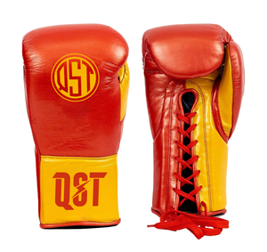 QST Customized Stylish Lace up Boxing <b>Gloves</b> Genuine Cowhide Leather Sparring for MMA Training and Competition Boxing <b>Glove</b> - Product Image 1