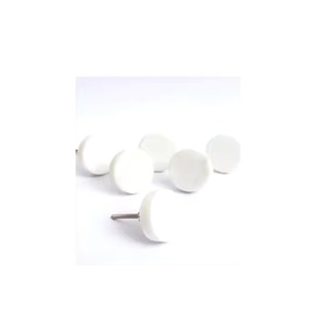 Élégant bouton de porte tactile en marbre blanc fabriqué à la main en bois et résine combinaison bambou et bois artisanat produit - Product Image 4
