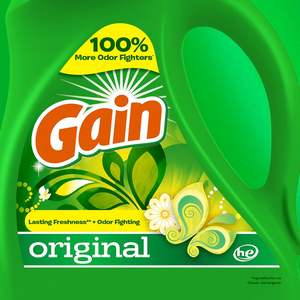 Detergente Líquido para Ropa Gain, Aroma Original, 65 fl oz x 2, 45 x 2 Cargas, Frescura + Control de Olores, Alta Eficiencia - Product Image 2