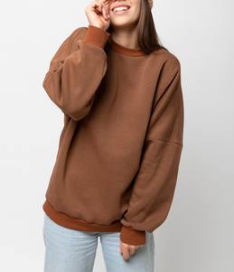 Venta al por mayor de sudaderas en blanco ropa de calle personalizable sudadera holgada de cuello redondo ropa de diario casual pulóver - Product Image 4