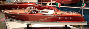 RIVA ARISTON RADIO CONTROL MODÈLE NAVIRE Artisanat Bateau de vitesse en bois pour la décoration de la maison ou des meubles Boîte en bois incluse - Product Image 6
