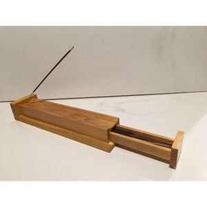 เครื่องหอมไม้สไตล์วินเทจแบบชนบทพร้อมลวดลายแกะสลักที่ซับซ้อนสำหรับวัดในบ้านและใช้แบบคลาสสิก - Product Image 1