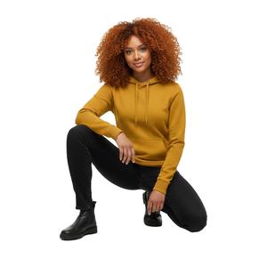 Sweat-shirt à capuche en molleton de qualité supérieure pour impression, molleton de coton à grammage élevé, streetwear urbain pour femmes - Product Image 1