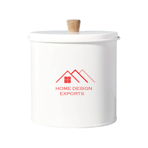 Recipiente Decorativo Cilíndrico de Mármol con Tapa de Madera para Almacenar Alimentos y Especias, el Mejor Artículo de Cocina en Tendencia - Product Image 4