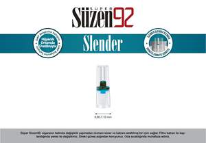 Suzen92 Embout de cigarette fin jaune 7,1 mm avec filtre, paquet de 144 - Product Image 2