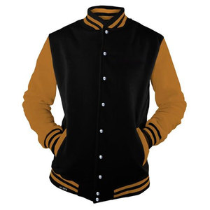 Venta al por mayor Slim Custom Letterman Varsity Jacket para los hombres de lana calentada y tela al aire libre CollegeBaseballjacket para los hombres - Product Image 1