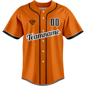 Custom Baseball Jersey <b>Button</b> <b>Up</b> <b>Short</b> <b>Sleeve</b> Team Uniform Gradient Print Breathable Quick Dry Polyester Athletic Sports <b>Shirt</b> - Product Image 1