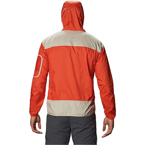 Chaqueta cortavientos de nailon personalizada OEM con cremallera, impermeable, ligera, para hombre, para correr al aire libre, chaqueta impermeable con capucha de nailon - Product Image 2