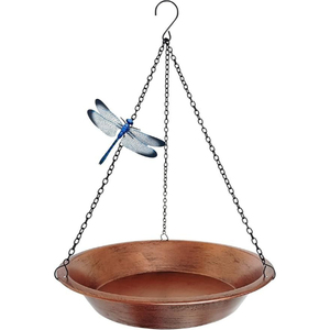 Green Metal Hanging Bird Feeder With Cone Roof Rustic <b>Garden</b> Ornament <b>Hook</b> Type Outdoor Use Handmade Bird Feeder - Product Image 5
