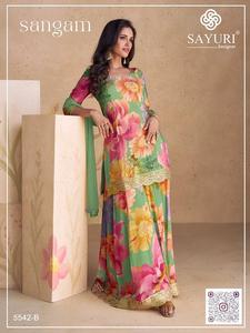 Vente à l'exportation Ensemble de costumes de palais de créateur de luxe Collection de vêtements de mariage en tissu chinnon Tenue de palais de festival à bas prix - Product Image 5