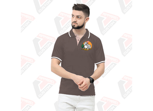 Signature Homme Rayé pour Polo T-Shirt Respirant Élégant Écologique Denim Batik Velours Côtelé Tissus pour Été Chic Appliques - Product Image 2