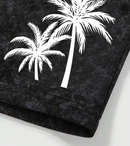 Venta al por mayor de los hombres de moda DTG impreso pantalones cortos casuales de alta calidad 100% algodón de moda versátil cordón cintura pantalones cortos para hombres - Product Image 3