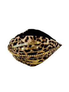 Embellished Knot <b>Headband</b> Handmade Sequin <b>Leopard</b> Print Fabric Hair Accessory Smooth Inner Lining All-day comfort <b>Headbands</b> - Product Image 5