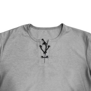 Camiseta de Manga Corta para Hombre, Cuello en V, 100% Algodón, Transpirable, Estilo Deportivo Informal, Diseño Liso, Verano - Product Image 3