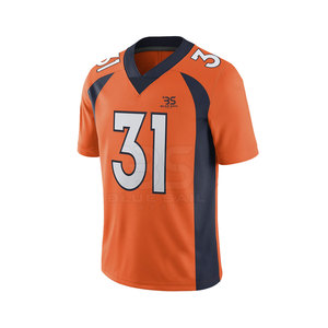 Maillot de football américain personnalisé respirant grande taille haut imprimé nom de l'équipe numéro pour hommes femmes maillot de fan de football - Product Image 4