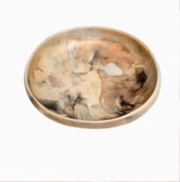 Bol et plat de service en résine écologique artisanale, lavable au lave-vaisselle, couleur personnalisée, pour les fêtes, fabriqué en Inde