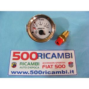 STR26 FIAT 500 & 126 Abarth Kit Instrumento Bianco : Indicateur de Température d'Huile + Ampoule d'Indicateur (Instruments & Accessoires) - Product Image 1