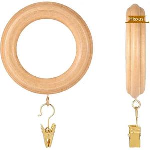 Elegant <b>Wooden</b> <b>Curtain</b> <b>Ring</b> Smooth Natural Polished Wood <b>Curtain</b> <b>Ring</b> For Drapes <b>Curtains</b> And Premium Home Interior Design - Product Image 4