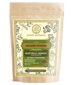 Khadi Natural Henna Organic Powder 100gm 100% Khadi Natural Henna Organic Powder for Hair Treatment