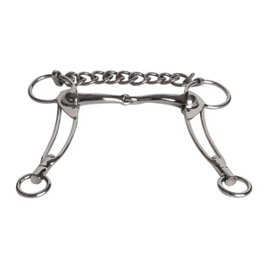 Mèche islandaise en acier inoxydable de haute qualité Lien ovale Logo personnalisé Mèche stable équestre à cheval Mèches occidentales - Product Image 1