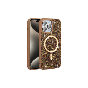 Étui en silicone compatible MagSafe pour iPhone 14 Pro Max, design diamant de luxe, motif mosaïque MRSA, coque antichoc, Ins 7 Plus - Product Image 2
