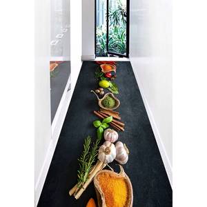 Tapis imprimé aux motifs d'épices : Tapis de cuisine modernes aux motifs d'épices, design personnalisé aux épices indiennes, tapis en chenille - Product Image 4