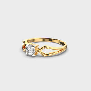Joyería de Oro Amarillo de 18K con Solitario Brillante, Recuerdo Elegante para Mujer, Regalo de Aniversario de Oro Sólido para Ella - Product Image 6