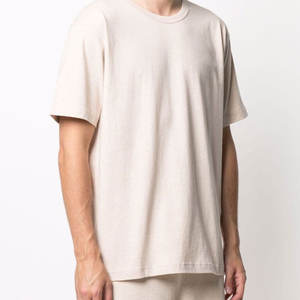 T-shirt en coton pour homme, streetwear, coupe ample confortable, manches courtes, doux et respirant, commande en gros, logo personnalisé, OEM ODM - Product Image 1