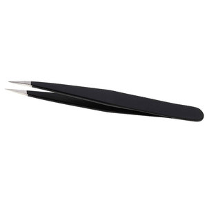 Pinzas de pestañas fuertes con punta de fibra de extensión de pestañas personalizadas de etiqueta privada, herramienta de belleza, pinzas para pestañas injertadas - Product Image 3