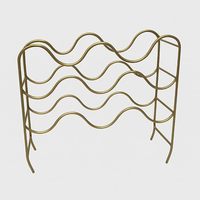 Porte-bouteilles en fil de fer robuste pour la maison et le bar, capacité standard pour bouteilles de vin et de bière, design moderne personnalisable, logo personnalisé