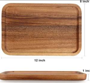 Bandeja DE SERVICIO DE MADERA rectangular de lujo moderna Fábrica decorativa de Navidad al por mayor con diseño único - Product Image 2