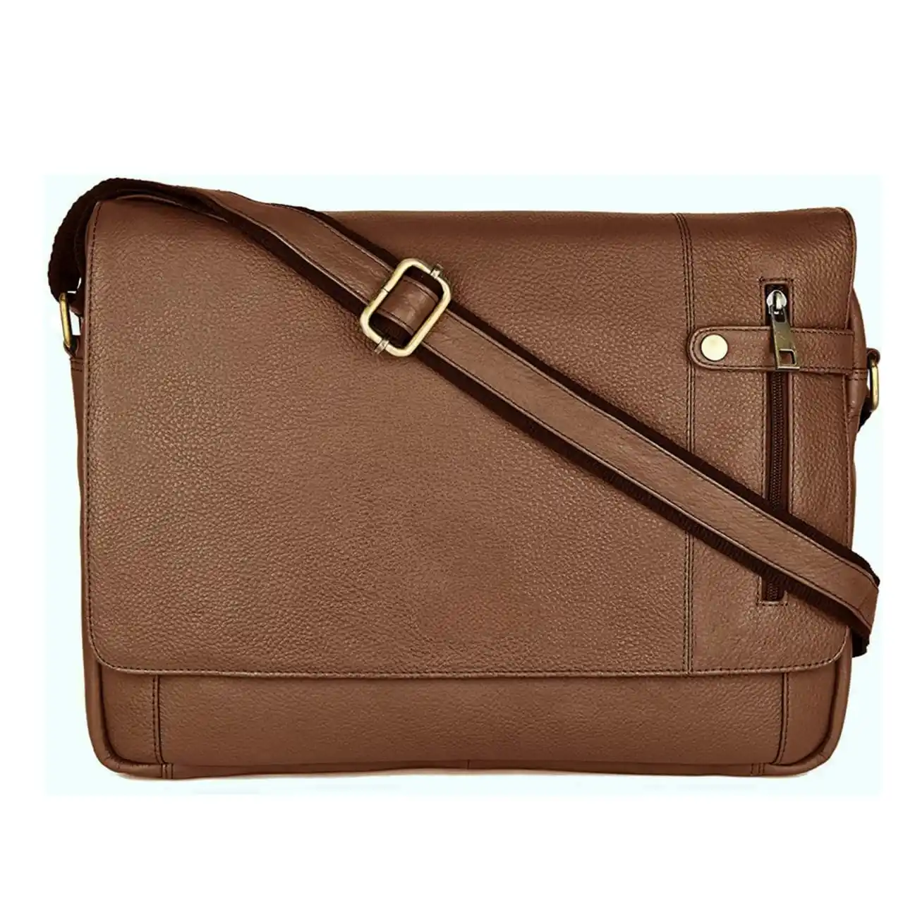 Handmade Full Grain Leather Messenger Bag Leather Laptop Bag Official Document Tablet Bag Lady Felt Laptop Case