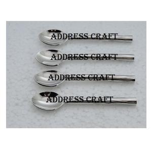 Ensembles de cuillères à dîner en acier inoxydable avec logo personnalisé couverts en métal pour la décoration de la table de mariage ensemble de vaisselle en acier inoxydable - Product Image 1