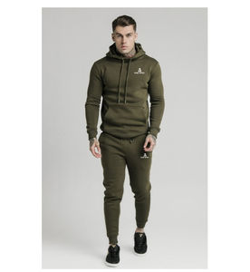 Traje de entrenamiento para correr para hombre con logotipo personalizado OEM, chándal deportivo liso con cremallera completa para correr, ropa deportiva para hombre con cremallera pura - Product Image 2