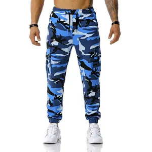 Pantalon cargo décontracté pour hommes Hiver Écologique Léger Fitness Training Joggers Taille élastique Multi-poches Cordon de serrage - Product Image 5