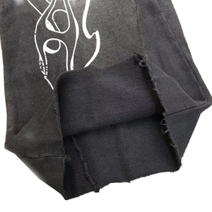 Track Jogger Stacked Pant Heavyweight 500 GSM Fleece 100% algodón estampado Logo Baggy Sweat pantalón acampanado pantalones de chándal para hombres - Product Image 4