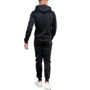 Vêtements de sport d'hiver Ensemble veste et pantalon décontractés pour hommes Ensemble 2 pièces Color Block Tracksuits d'extérieur pour hommes - Product Image 4