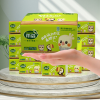 Papier mouchoir facial en pâte de bois vierge absorbant l'eau, 4 plis, blanc, gaufrage, fabrication sur mesure, usage quotidien