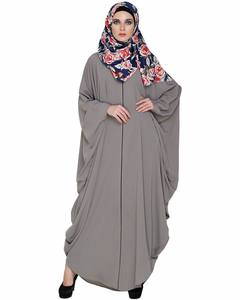 Breathable Latest Design High Quality Silk Modest Muslim Loose Floor Length Four Season Best Design Stylish <b>Abayas</b> for <b>Girls</b> - Product Image 2