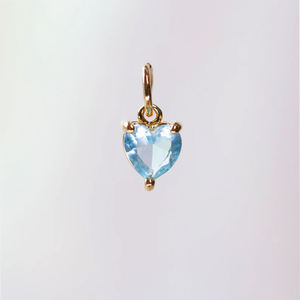 หินพลอย CZ ควอตซ์รูปหัวใจ6มม. พลอยเทียมชุบโรเดียมชุบโรเดียมจี้สำหรับการหมั้น - Product Image 6