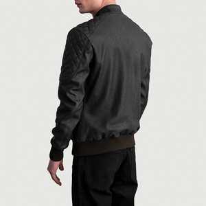 Chaqueta de invierno para hombre de diseño superior con cuello levantado manga completa 100% cuero de alta calidad personalizable precio razonable - Product Image 3