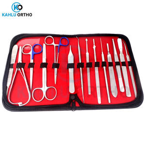 Kit de dissection vétérinaire réutilisable de haute qualité, instruments chirurgicaux, ensemble de 15 pièces, couleurs personnalisées, KAHLU ORTHOPEDIC - Product Image 2