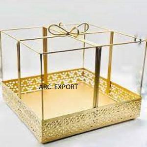 Cristales colgantes negros con estilo de madera Nueva bandeja decorativa al por mayor Nueva bandeja de chocolate elegante Accesorios para hoteles y restaurantes - Product Image 2